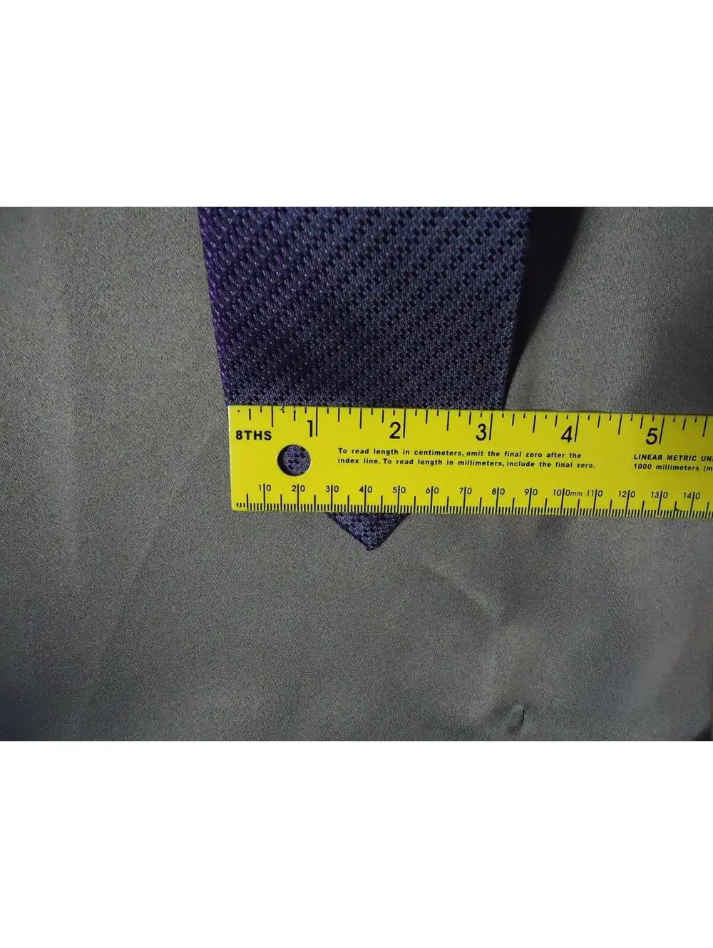 Kenneth Cole Reaction 100% Silk Skinny Tie Purple/Purple Stripe